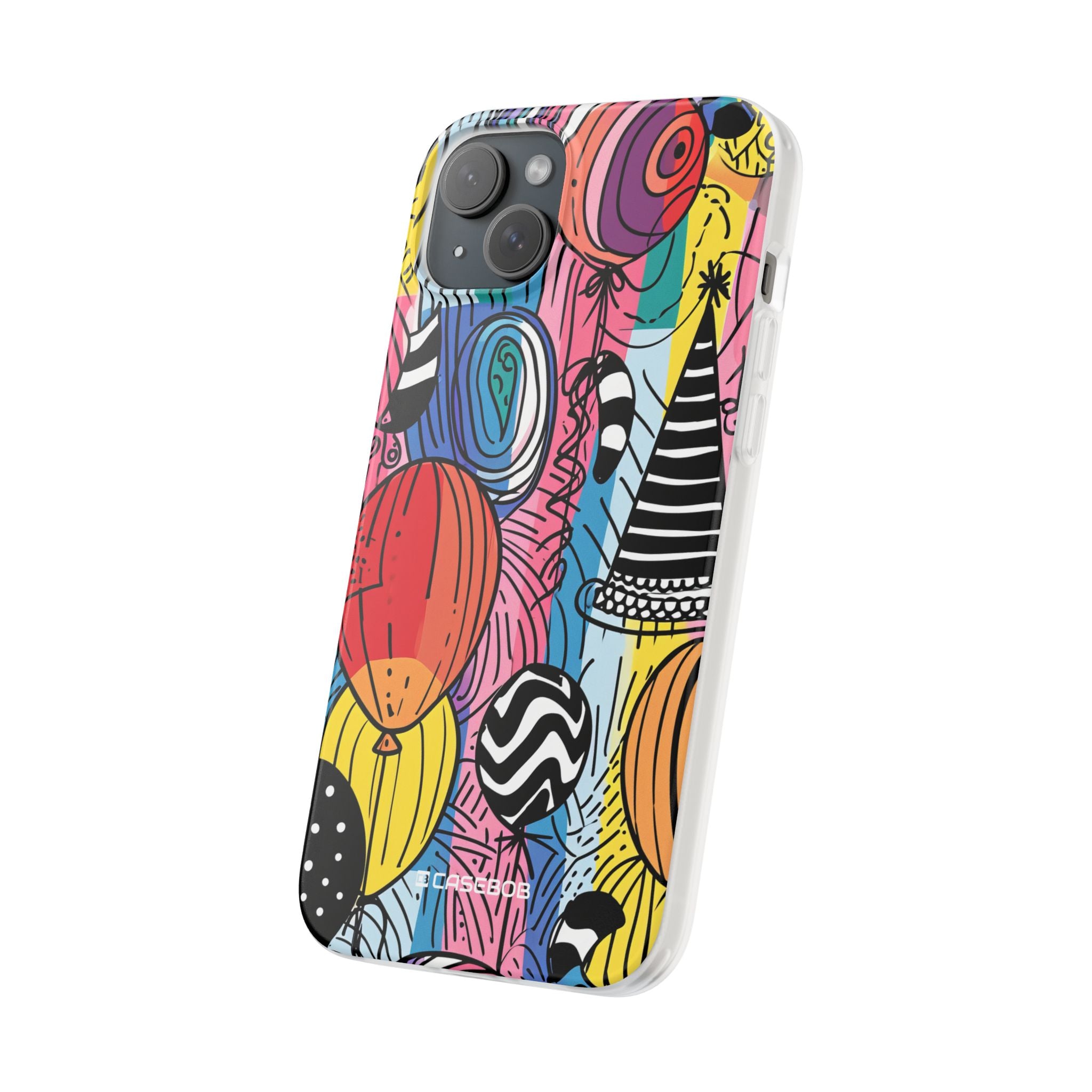 Vibrant Party Whimsy | Flexible Phone Case for iPhone