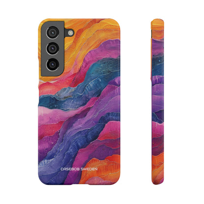 Vibrant Abstract Waves - Slim Samsung S22 Phone Case