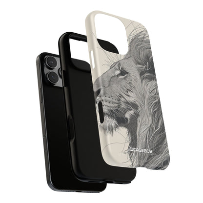 Majestic Lion: Grayscale Elegance - for iPhone 16