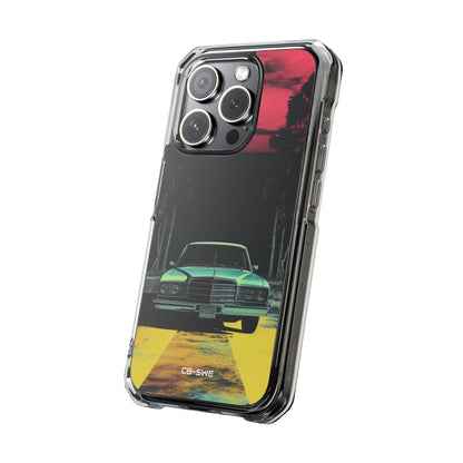 Retro Futuristic Nightscape iPhone Case - Impact