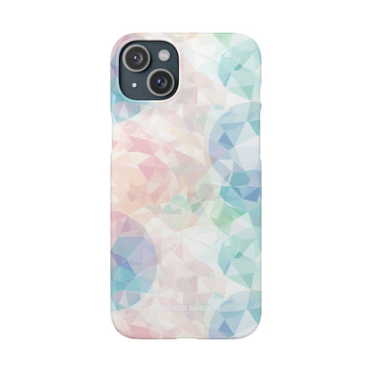 Pastel Geometry Background - Slim iPhone 15 Phone Case