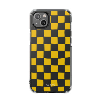 Yellow Squares Dance iPhone Case - Impact
