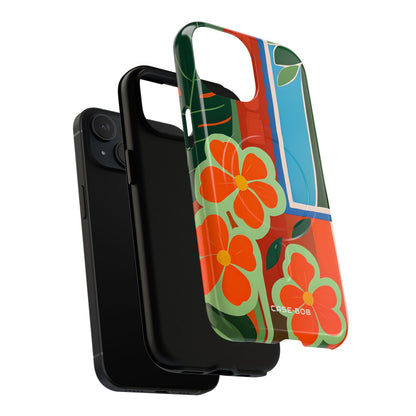 Orange Blossom Burst iPhone 15 Case - Tough+