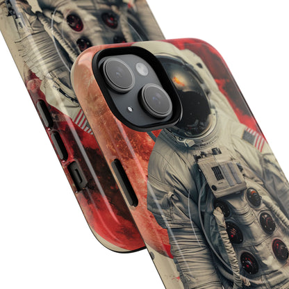 Crimson Spacewalk Dream iPhone 15 - Tough+