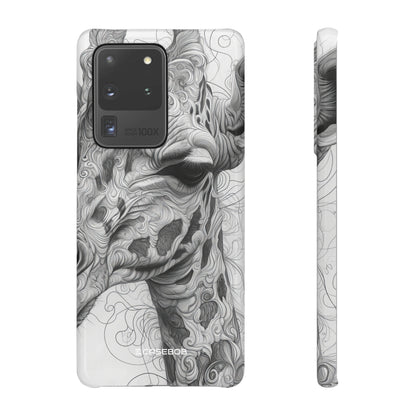 Monochrome Giraffe | Slim Phone Case for Samsung