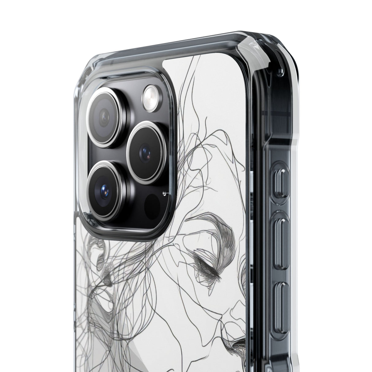 Ethereal Contours - Phone Case for iPhone (Clear Impact - Magnetic)