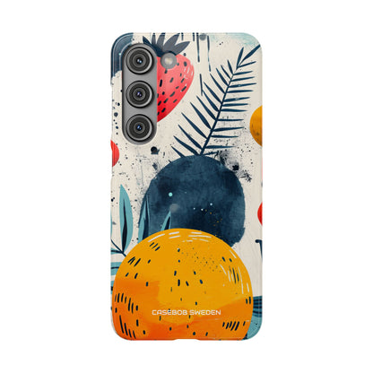 Vibrant Fruit Canvas - Slim Samsung S23 Phone Case