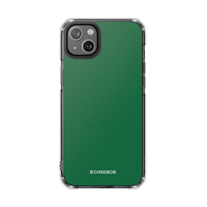 Dark Spring Green - Clear Impact Case for iPhone