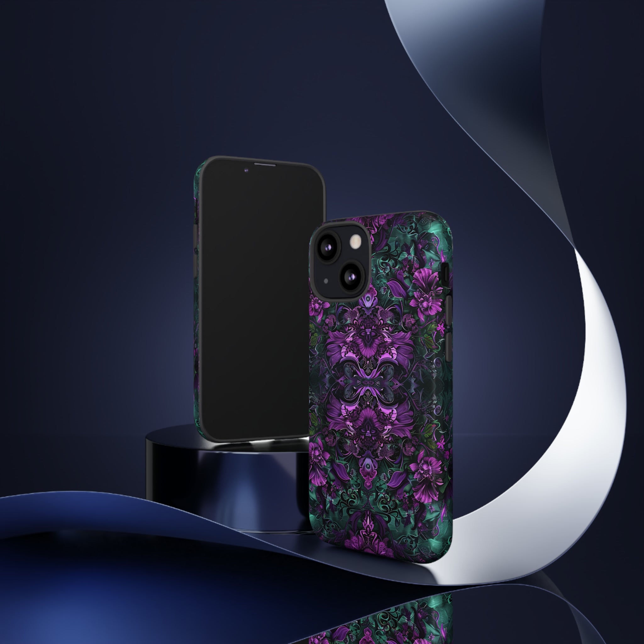 Baroque Floral Gothic - Protective Phone Case