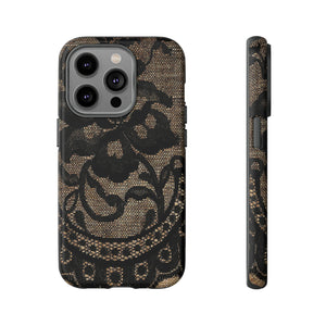 Broomrose Gothic Flower - Protective Phone Case