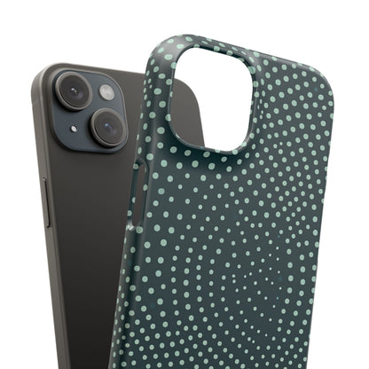 Teal Rippleflow iPhone 15 - Slim Phone Case