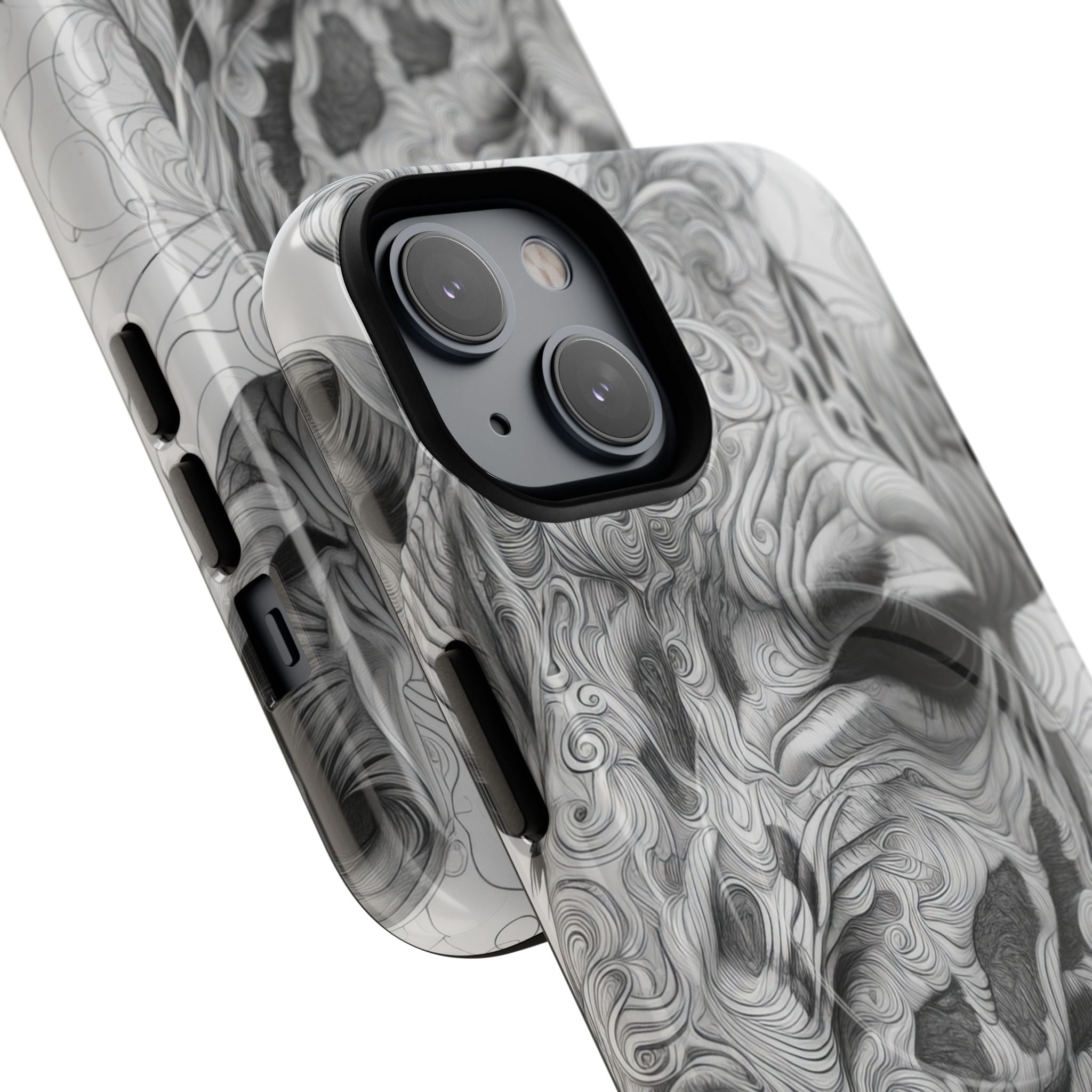 Swirling Giraffe Art iPhone 14 - Tough+
