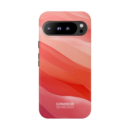 Flowing Coral Waves Google Pixel 9 - Tough