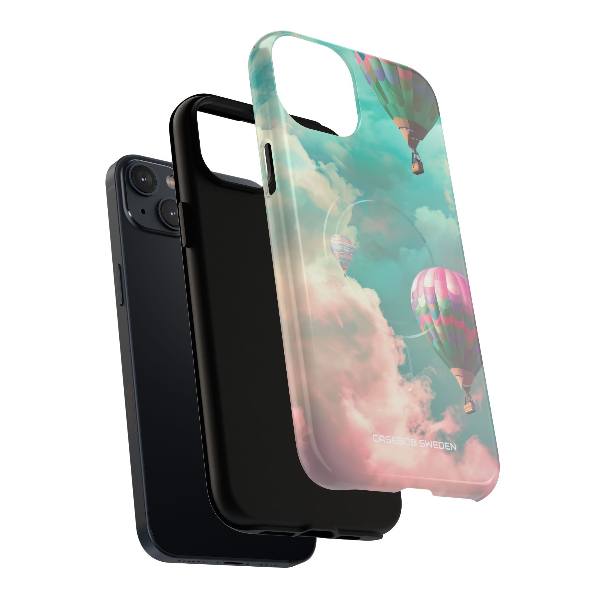 Pastel Balloon Adventure - Tough + MagSafe® iPhone 14 Phone Case