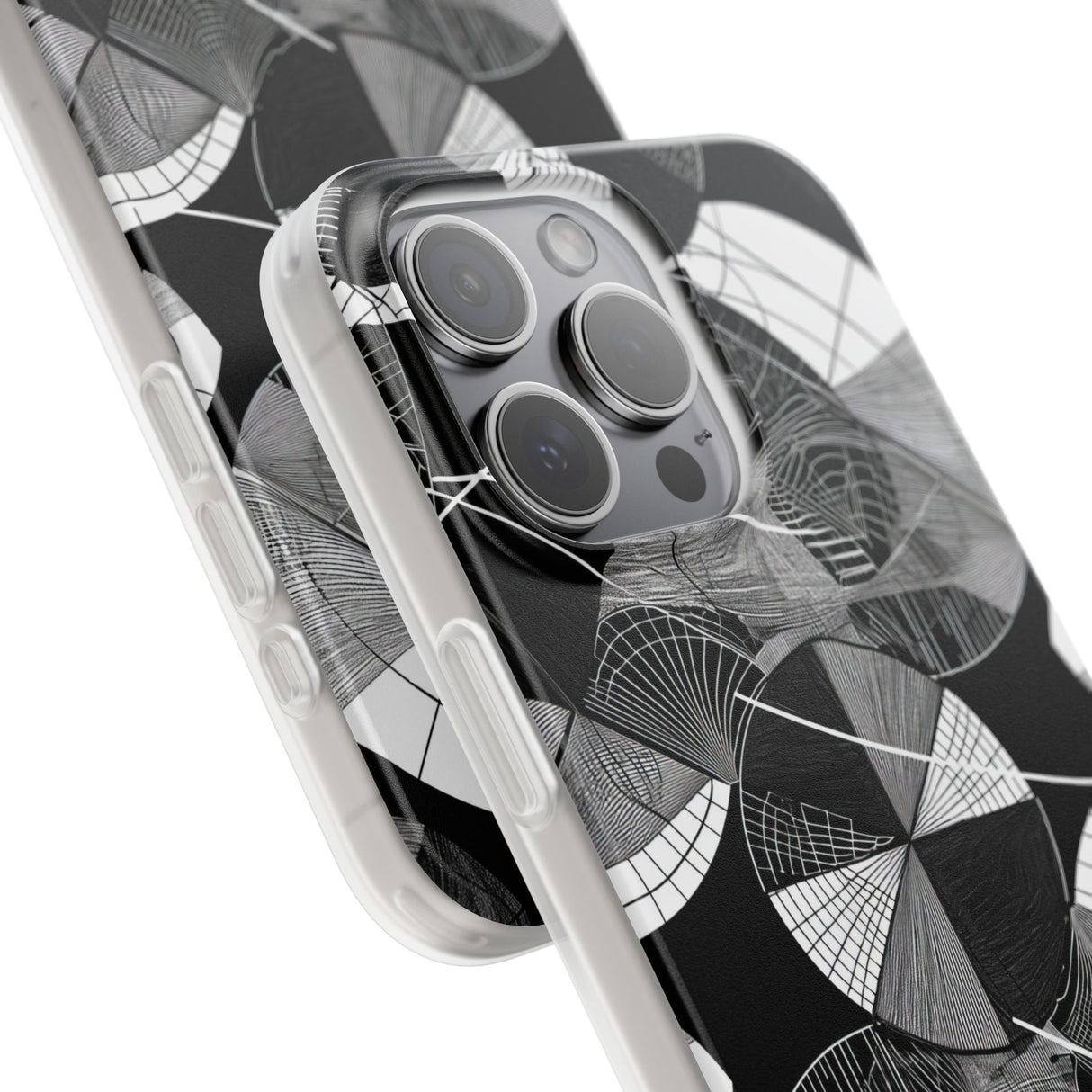 Geometrische Eleganz | Flexible Handyhülle für iPhone