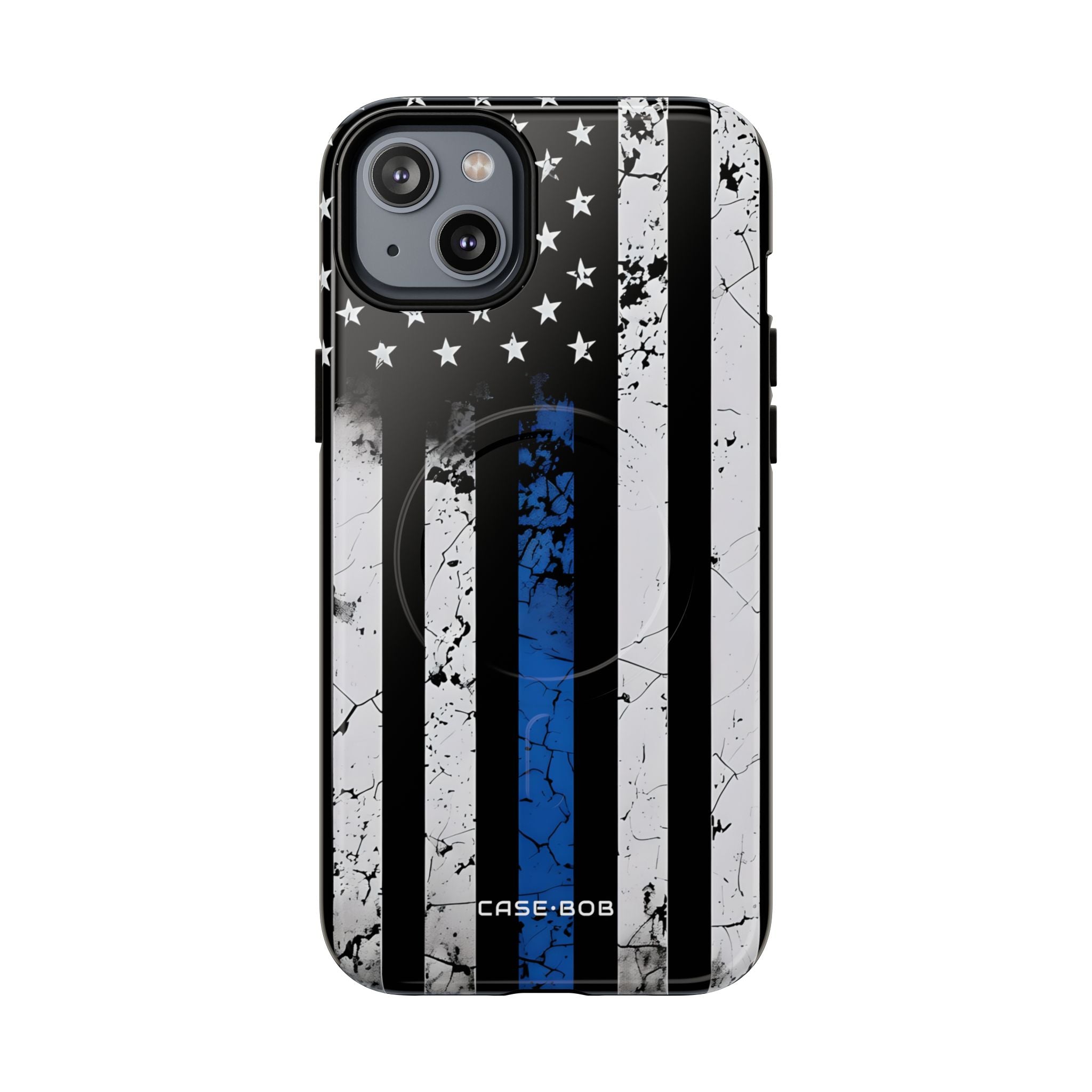 Blue Stripe Flag iPhone 14 Plus Case - Tough+