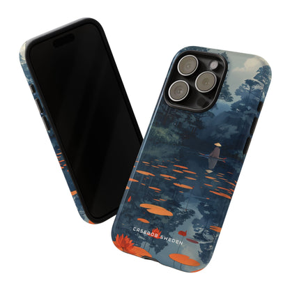 Tranquil Lotus Reflections iPhone 15 - Tough Phone Case