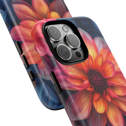 Fiery Bloom Harmony iPhone 16 - Tough Phone Case