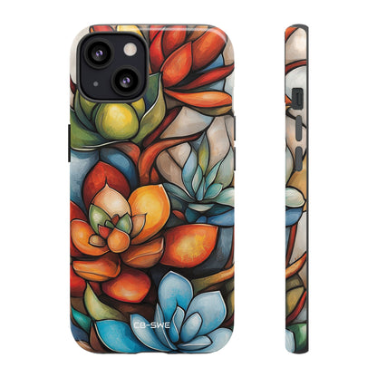 Vibrant Succulent Glow - iPhone Case