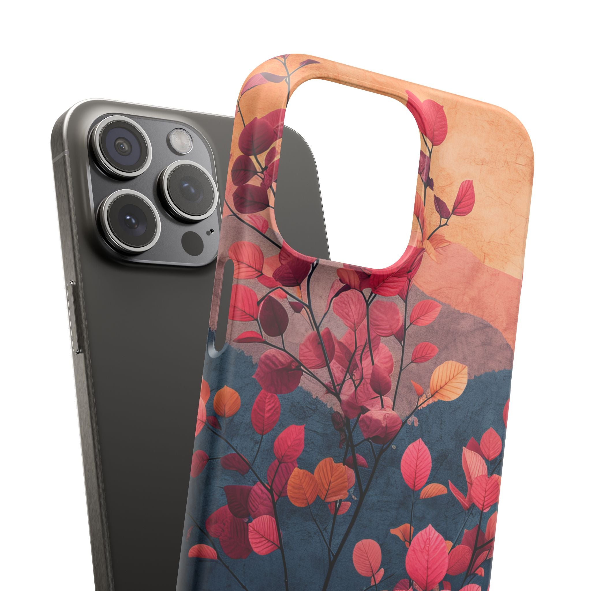 Vibrant Floral Harmony iPhone 15 - Slim Phone Case