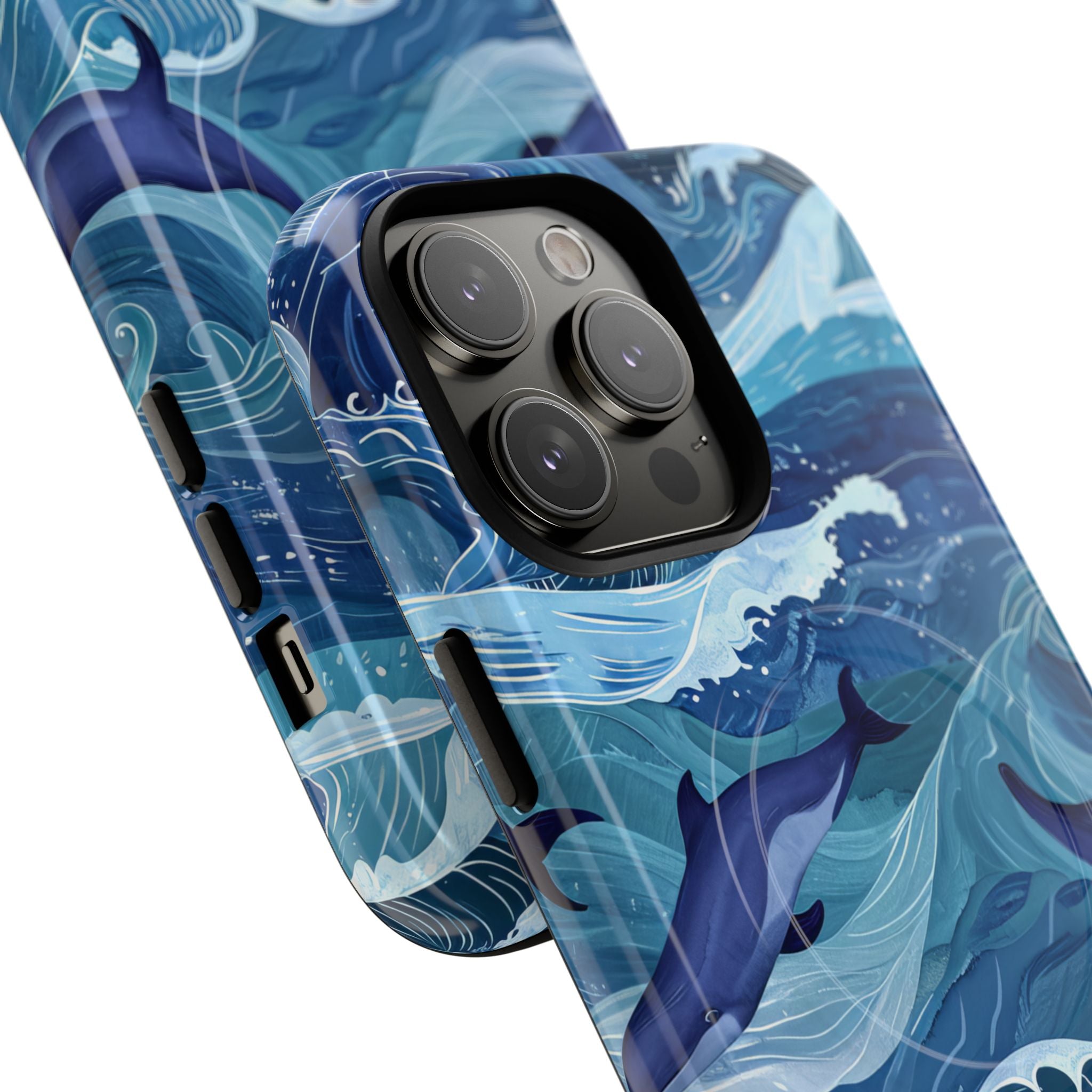 Dolphin Waves iPhone 14 Pro Max Case - Tough+