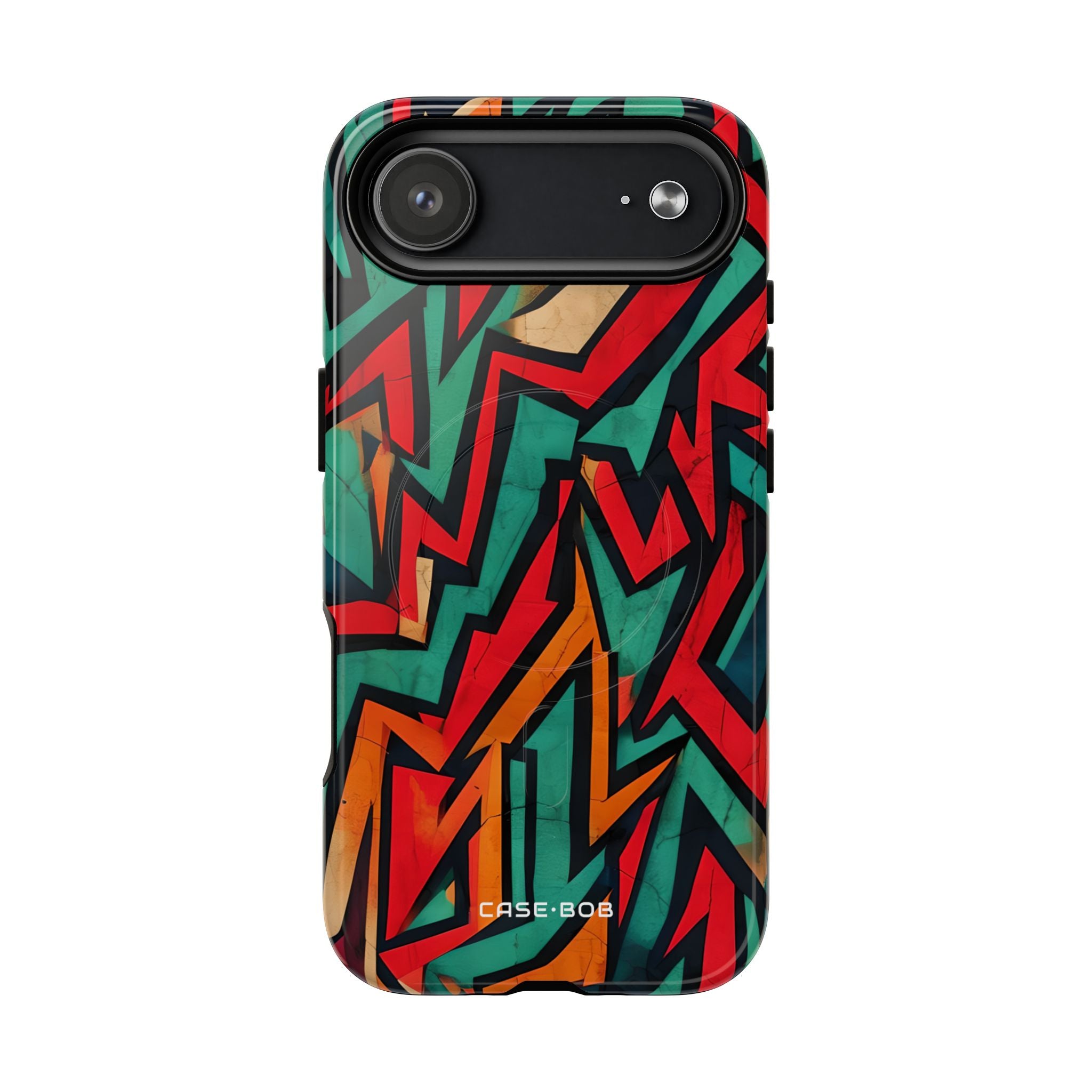 Crimson Zigzag iPhone 17 Air Case - Tough+