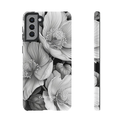 Monochrome Petal Dance  Samsung S21 - Tough