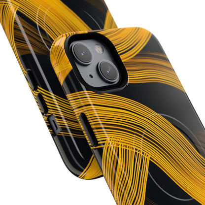 Yellow Flow Lines iPhone 14 - Tough+