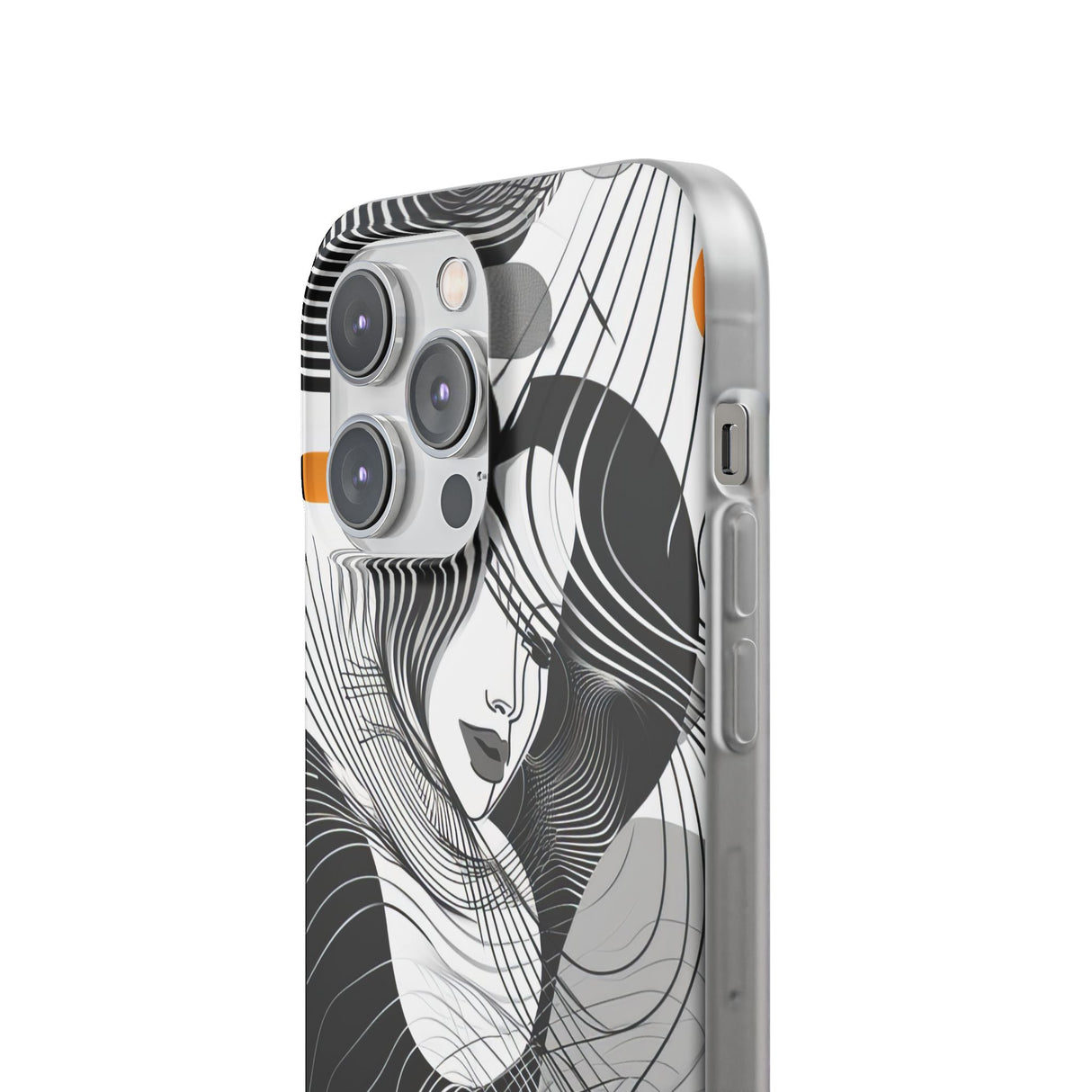 Fluid Noir Rhythm | Flexible Phone Case for iPhone