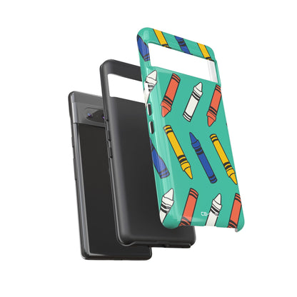 Crayons Dance Playfully - Google Pixel Case