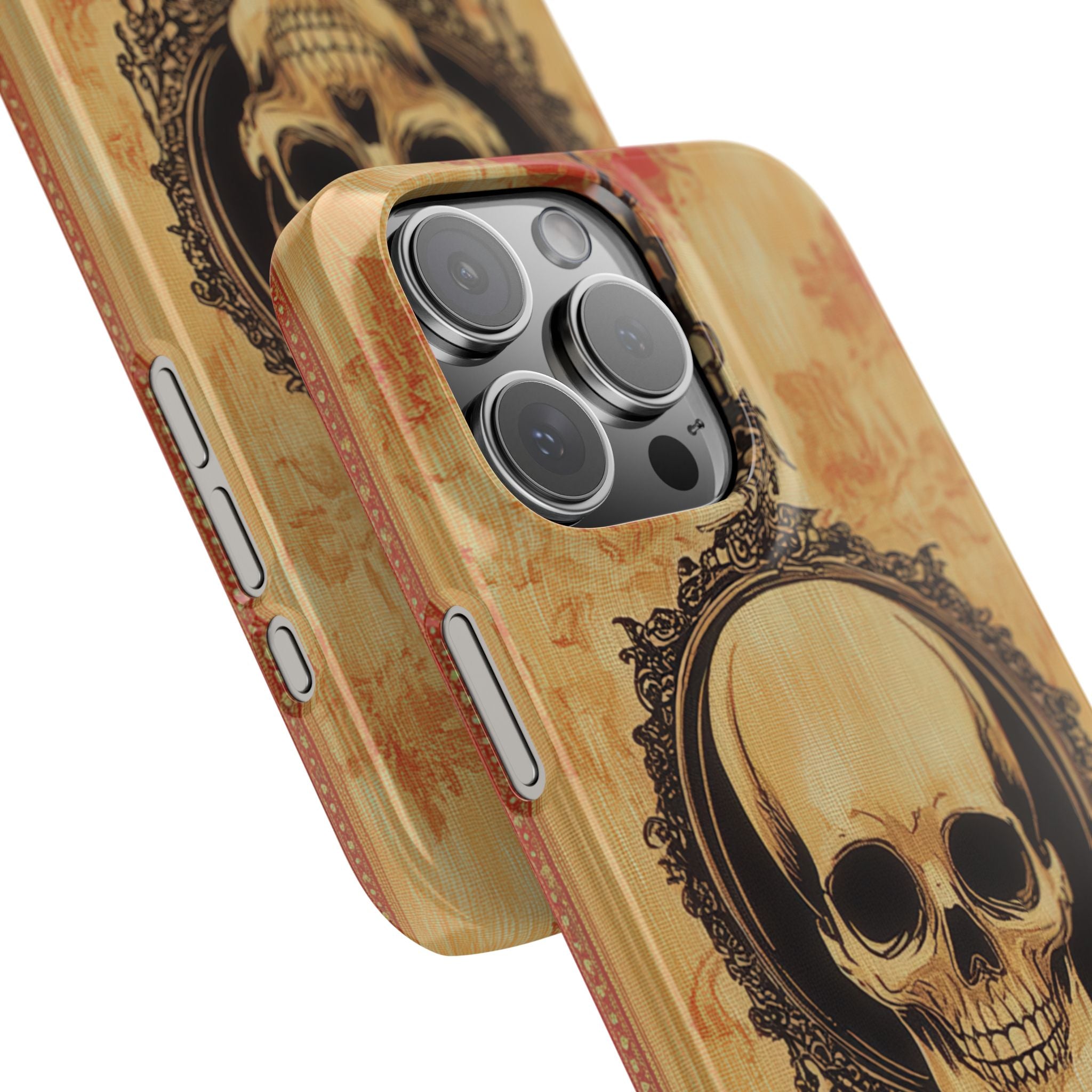 Gothic Skull Elegance iPhone 16 - Slim Phone Case