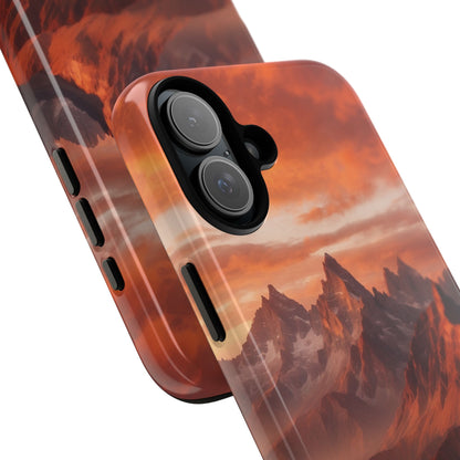 Mountain Peaks Glowing - iPhone Case