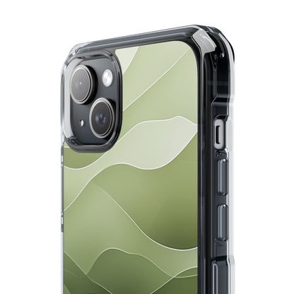 Gradient Emerald Drift iPhone 15 - Clear Impact Phone Case