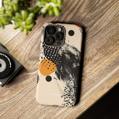 Black Dot Elegance - Protective Phone Case