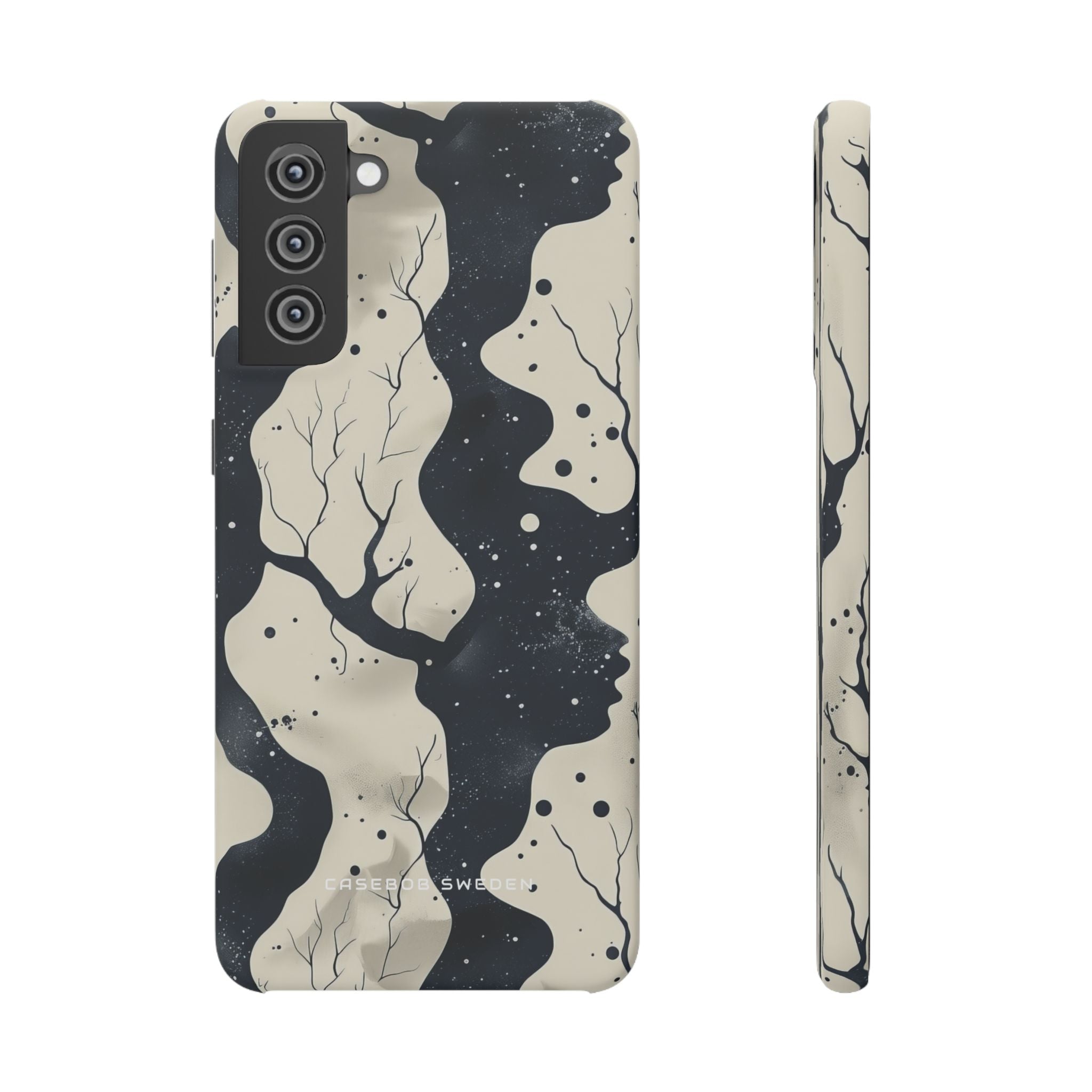 Organic Fluid Silhouettes with Cosmic Depth Samsung S21 - Slim Phone Case