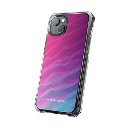 Gradient Oceanflow Waves iPhone 15 - Clear Impact Phone Case