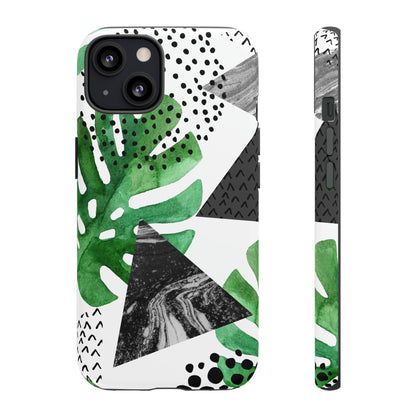 Grunge Green Tropical - Protective Phone Case