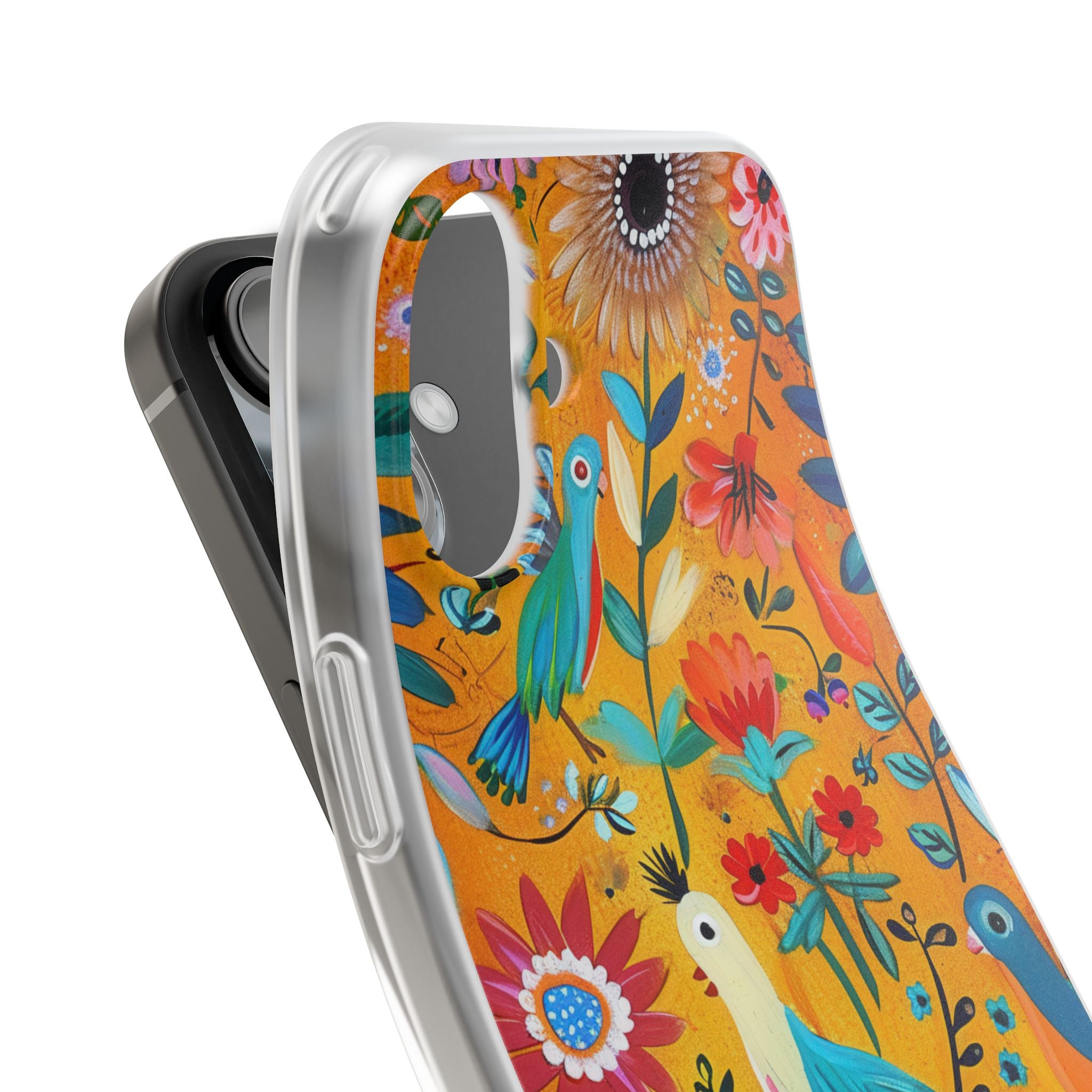 Colorful Birds Bloom iPhone 16 Plus Case - Soft