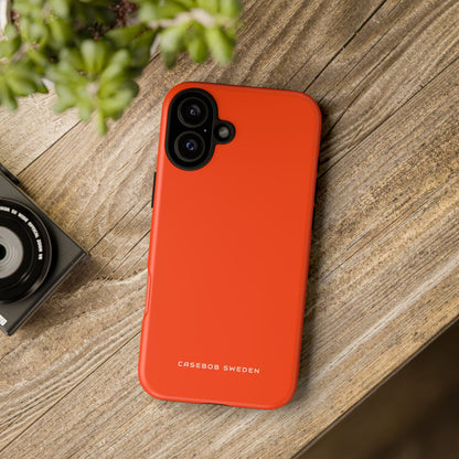 Orange Red iPhone 16 - Tough Phone Case