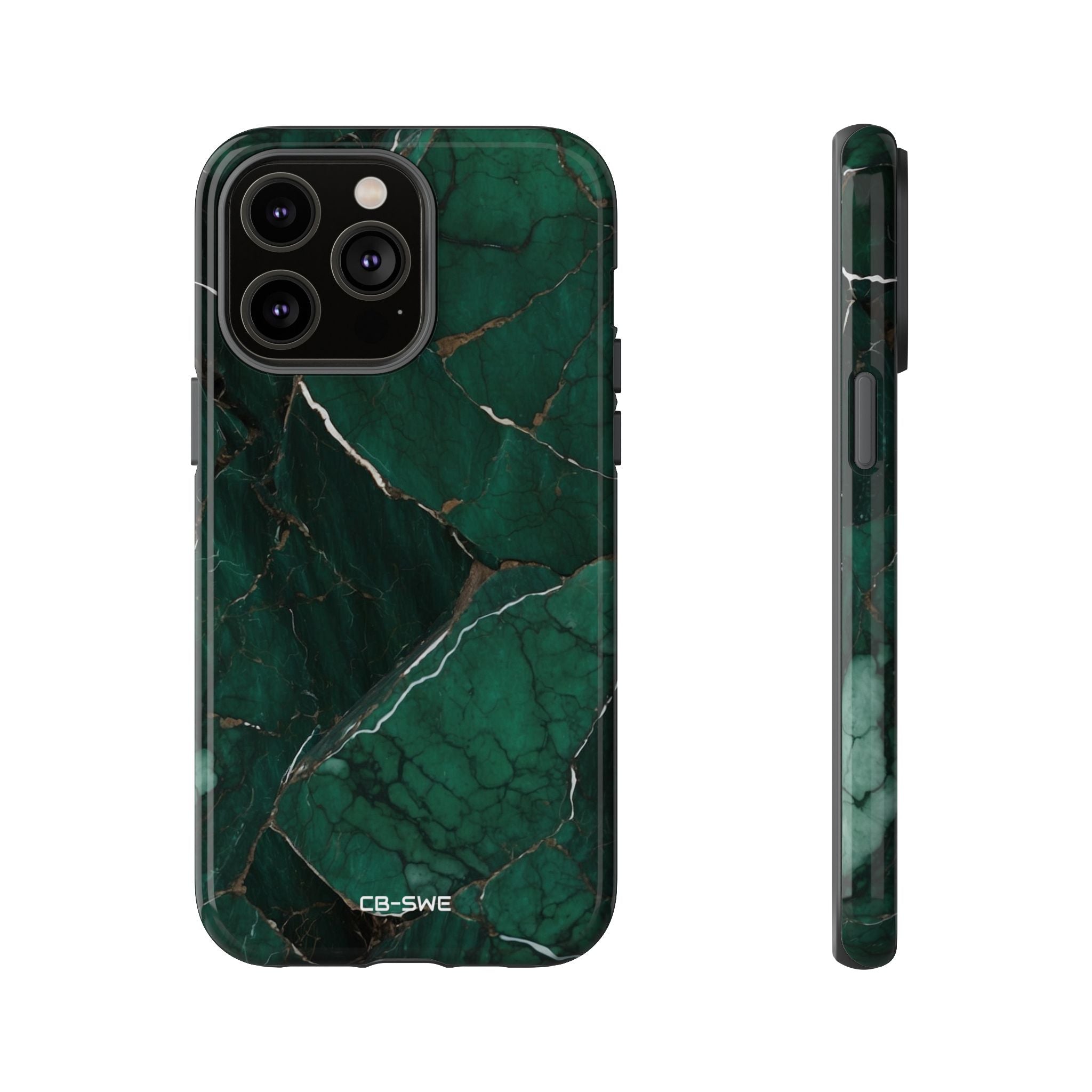 Emerald Veins Flow - iPhone Case