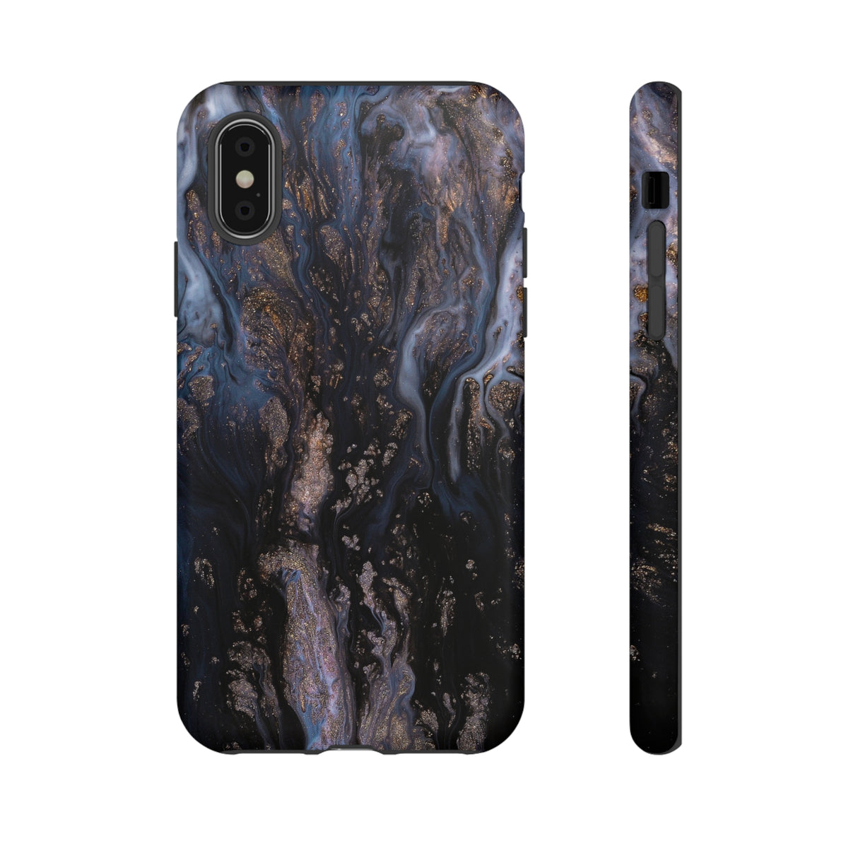 Blue River Ink Art iPhone Case (Protective) iPhone X Matte Phone Case