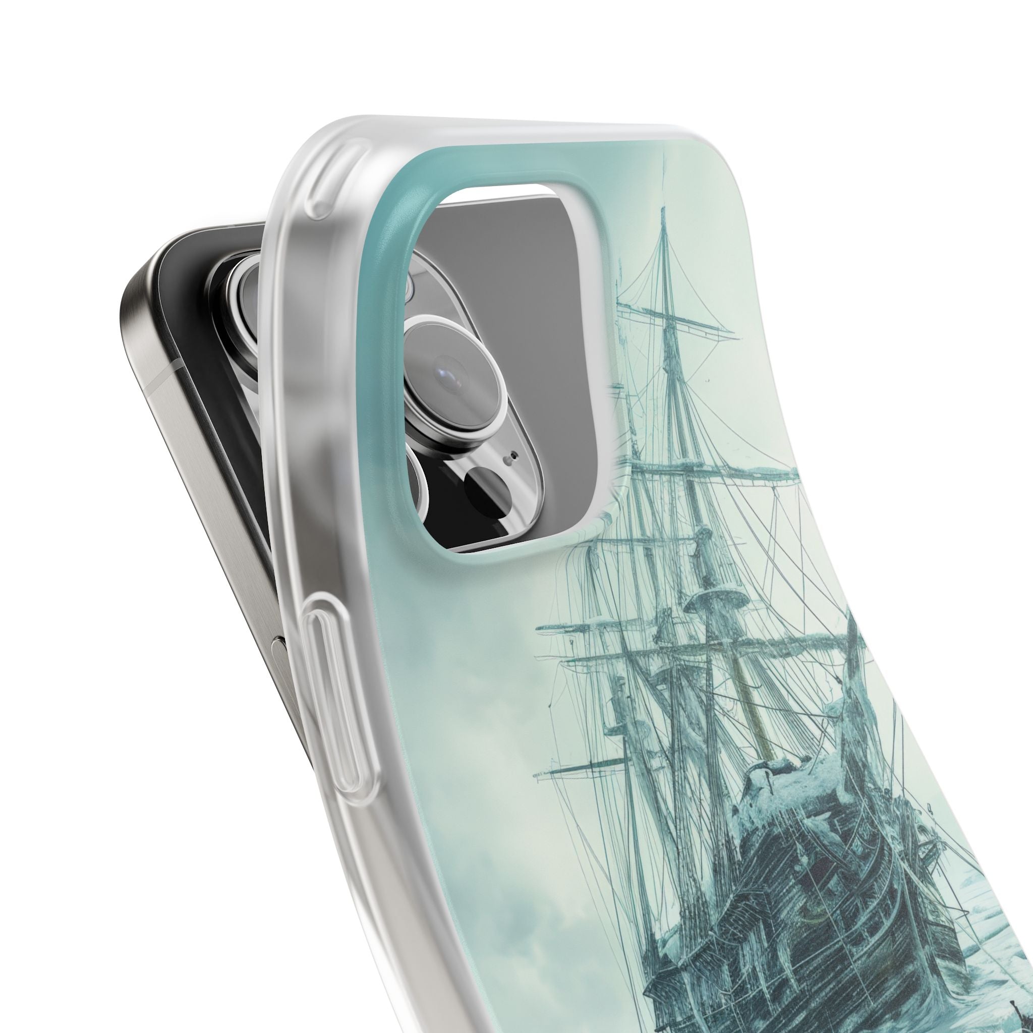 Icebound Ship iPhone 16 Pro Max Case - Soft