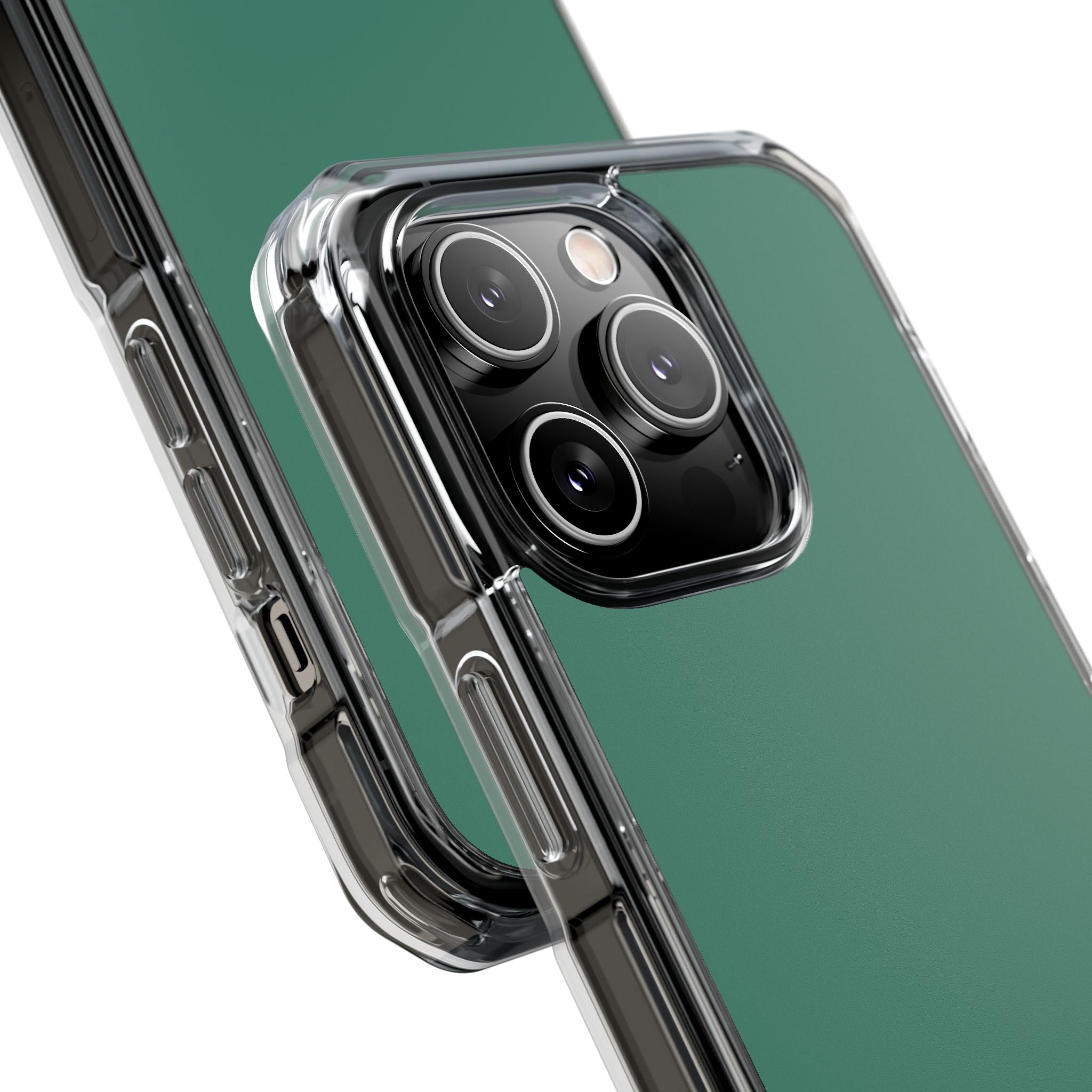 Viridian Green - Clear Impact Case for iPhone