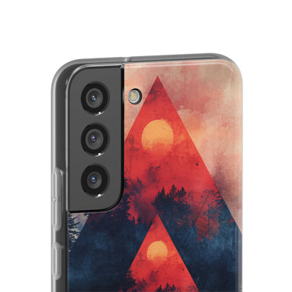 Red Sky Serenity - Flexi Samsung S22 Phone Case