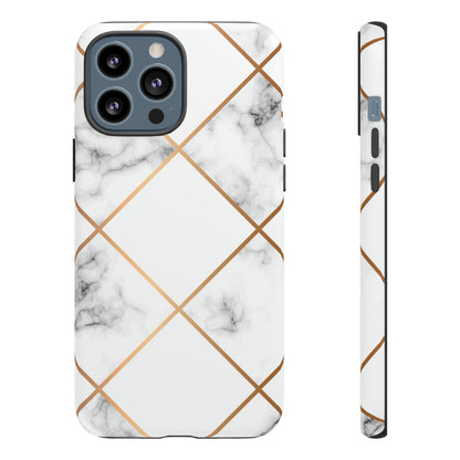 White Marble - Protective Phone Case