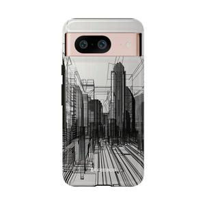 Urban Wireframe | Protective Phone Case for Google Pixel