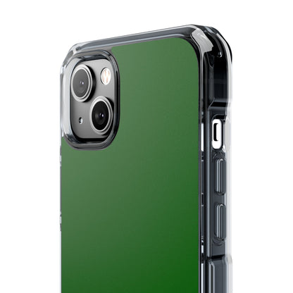 Dark Green - Clear Impact Case for iPhone