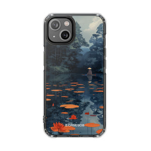 Tranquil Lotus Serenity – Handyhülle für iPhone (Clear Impact – Magnetisch)