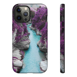 Purple Pine Forest - Protective Phone Case