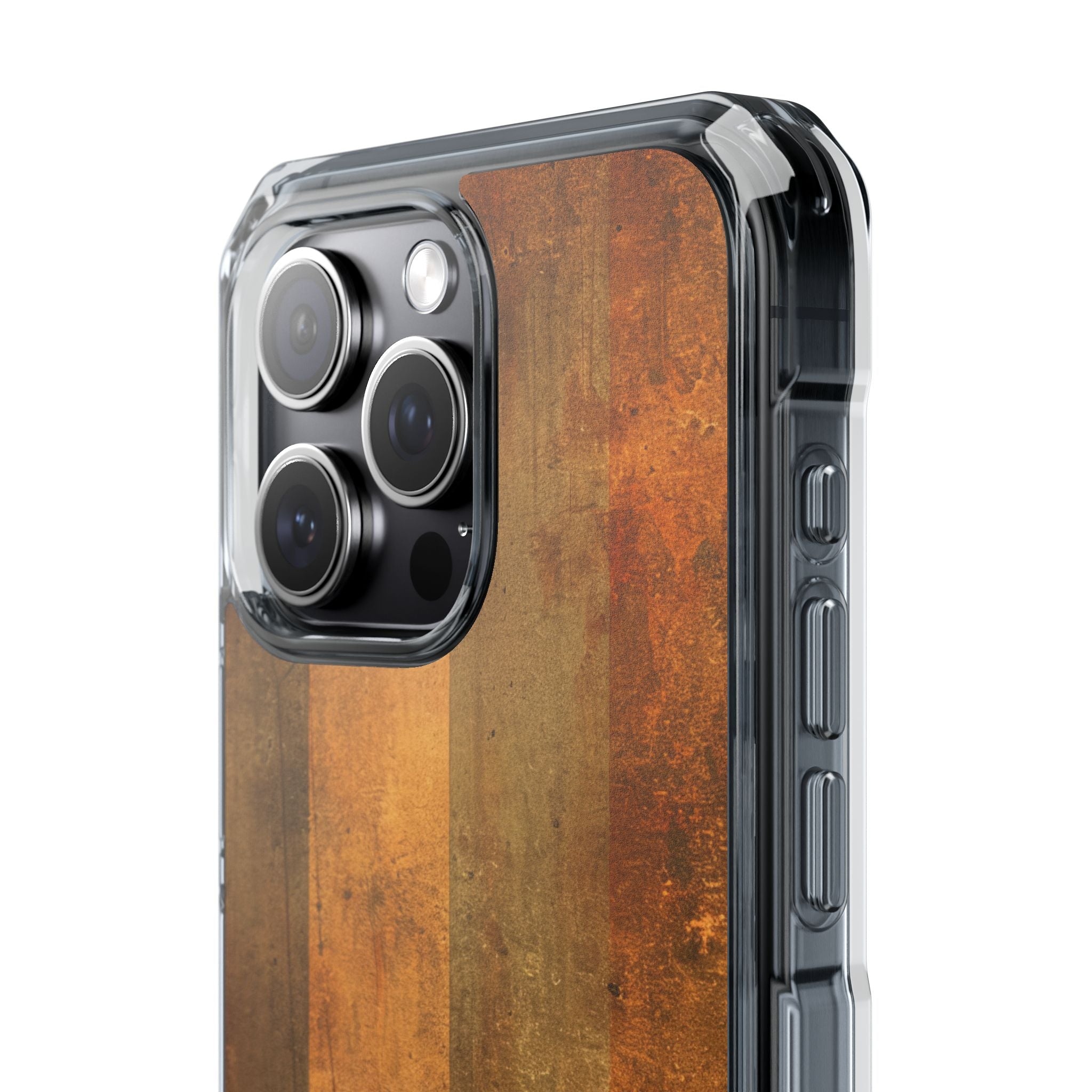 Rustic Striped Texture iPhone 15 - Impact Clear+